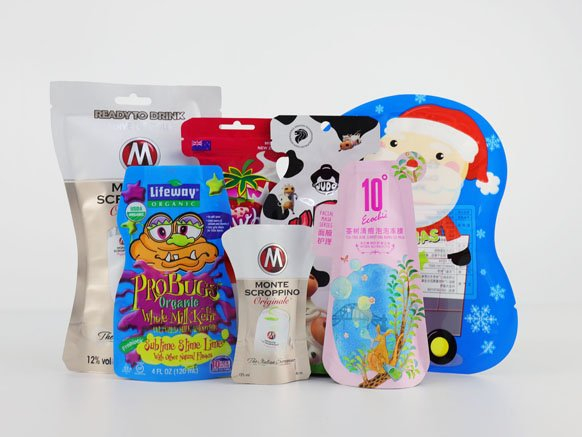 Kemasan Fleksibel Shlef Berbentuk Kantong Menarik